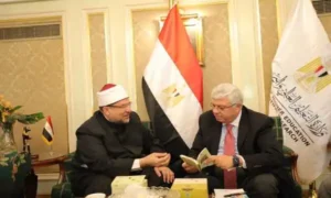 وزيرا التعليم العالي والأوقاف أثناء لقاء اليوم