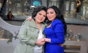 الفنانة ميرهان حسين مع الفنانة إسعاد يونس "صاحبة السعادة"