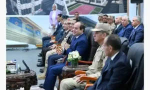 الرئيس عبدالفتاح السيسي مبتسماً