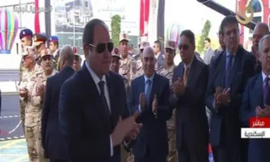 الرئيس عبدالفتاح السيسي يحتفل بإفتتاح محور أبو ذكري