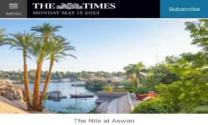 صحيفة The Times تبرز المقومات السياحية والأثرية الفريدة بالمقصد السياحي المصرى