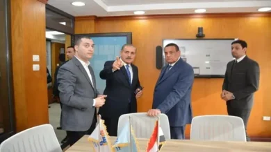 اللواء هشام آمنة خلال زيارته لمحافظة كفر الشيخ