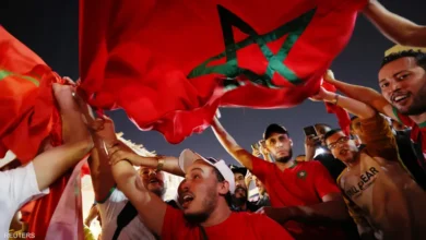 فرحة الجماهير المغربية يارب تتكرر الليلة أمام البرتغال