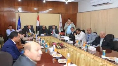المهندس محمود عصمت وزير قطاع الأعمال العام مع محافظ أسوان خلال الزيارة