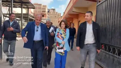 وفدا وزارة التخطيط والتنمية الاقتصادية وبنك الاستثمار القومي في محافظة المنوفية