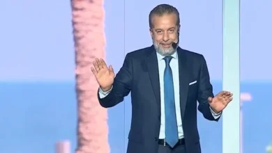 الفنان شريف منير في مؤتمر المنصورة