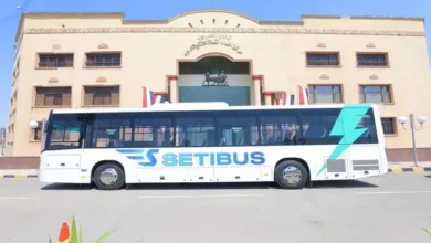 أحد أوتوبيسات وزارة الإنتاج الحربي