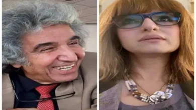الأديبة نجلاء أحمد حسن والفنان التشكيلي أحمد الجنايني