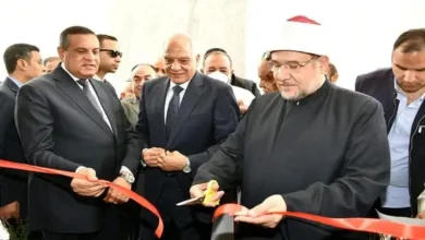 وزيرا الأوقاف والتنمية المحلية ومحافظ الجيزة يفتتحون مسجد " الله نور السموات والأرض "