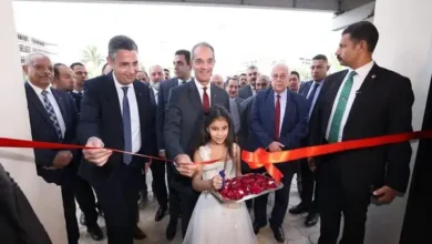 وزير الإتصالات يفتتح مكتب بريد رمسيس