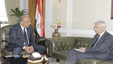 وزير قطاع الأعمال يلتقي بالسفير الفرنسي لدي القاهرة