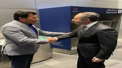 وزير الشباب والرياضة وسفير مصر بالدوحة