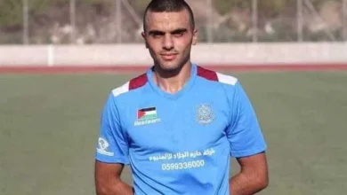الشهيد أحمد عاطف مصطفى دراغمة مهاجم المنتخب الأوليمبي الفلسطيني