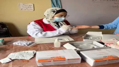 فحص الطلاب ضمن المبادرة الرئاسية