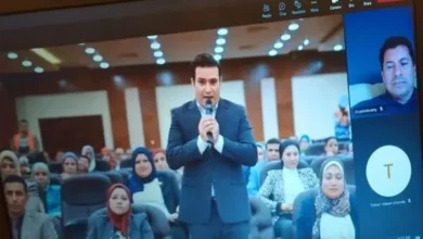 وزير الشباب والرياضة عبر الفيديو كونفرانس