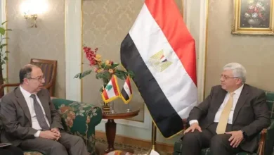 وزير التعليم العالي مع السفير اللبناني