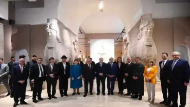 صورة جماعية في ختام منتدي الحضارات العريقة ببغداد