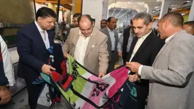 وزير التجارة ومحافظ الغربية يتفقدان مجمع الصناعات النسيجية والمنطقة الصناعية القديمة بالمحلة الكبرى