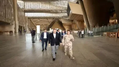 وزير السياحة والآثار يتفقد آخر مستجدات العمل بالمتحف المصري الكبير