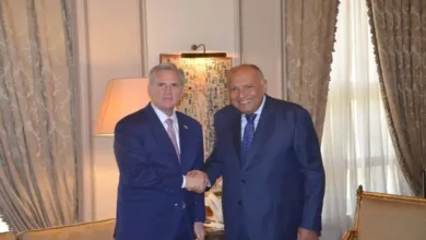 وزير الخارجية يستقبل وفداً من الكونجرس الأمريكي برئاسة رئيس مجلس النواب الأمريكي