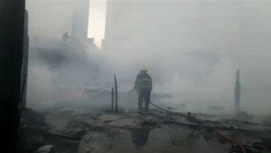 نفوق 5 رؤوس ماشية بسبب حريق حظيرة في قرية المطيعة بأسيوط