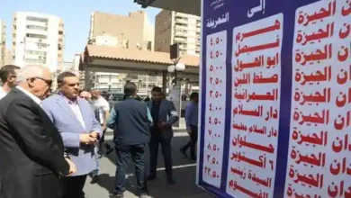 وزير التنمية المحلية ومحافظ الجيزة يتفقدان مواقف سيارات السرفيس بميدان الجيزة والمريوطية 